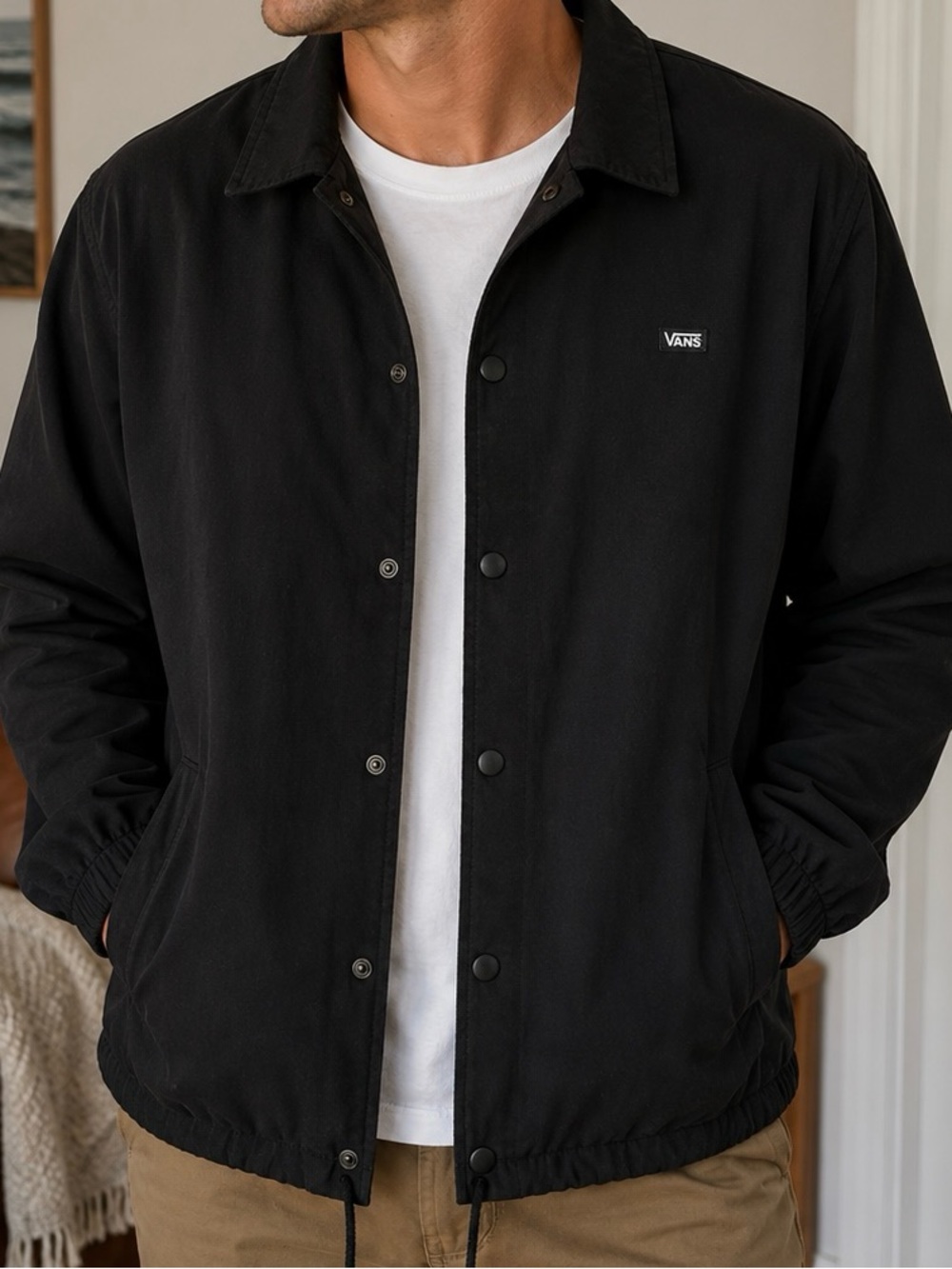 Vans Black Lightweight Cargo Black Jacket